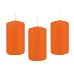 Trend Candles 8x Cilinderkaarsen/stompkaarsen 5 X 10 Cm 23 Branduren - Stompkaarsen - Oranje
