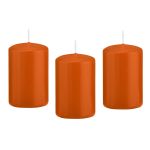 Trend Candles 8x Cilinderkaarsen/stompkaarsen 5 X 8 Cm 18 Branduren - Stompkaarsen - Oranje