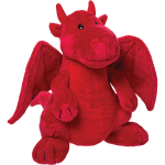 Suki Pluche Knuffel Dieren Draak 17 Cm - Knuffeldier - Rood