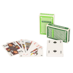 Clown Games Set Van 4x Speelkaarten Licht En Donker/plastic Kaarten - Kaartspel - Groen