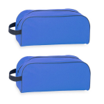 2x Stukse Schoenentas/reistas 8 Liter 35 X 16 X 15 Cm - Reistas (Volwassen) - Blauw