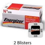 Energizer 2 Stuks (2 Blisters A 1 Stuk) Zilver Oxide Knoopcel 335 Ld 1.55v