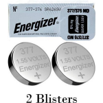 Energizer 2 Stuks (2 Blisters A 1 Stuk) 376/377 Md 1.55v Knoopcel Batterij