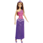 Barbie Princess - Donker Haar - Prinses Roze/paars - Modepop 32cm
