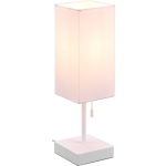 BES LED Led Tafellamp - Tafelverlichting - Trion Oscar - E27 Fitting - Rechthoek - Mat Wit - Aluminium