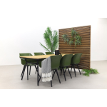 Hartman Sophie Studio Moss Green/bella 220x95 Cm. - 7-delige Tuinset - Groen