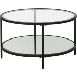 Beliani Birney - Salontafel--veiligheidsglas - Zwart