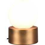 BES LED Led Tafellamp - Tafelverlichting - Trion Celda - E14 Fitting - Rond - Oud Brons - Aluminium - Bruin