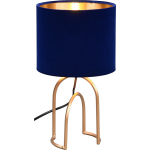 BES LED Led Tafellamp - Tafelverlichting - Trion Garold - E14 Fitting - Rond - Mat - Aluminium - Blauw