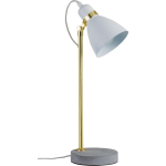 Paulmann Neordic Orm Bureaulamp LED E27 20 W Beton-grijs, Wit, - Goud