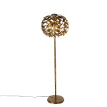 QAZQA Vintage vloerlamp antiek goud 45 cm 4-lichts - Linden