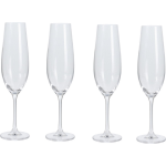 4Goodz Set Van 4 Stuks Kristalglas Champagne Flutes - Inhoud 260 Ml