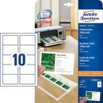 C32011-10 Bedrukbare visitekaarten, gladde kant 85 x 54 mm 100 stuk(s) Papierformaat: DIN A4 - Wit
