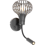 QAZQA LED Wandlamp saffira Modern - L 195mm - Negro