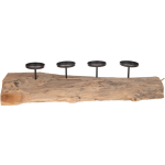 Natural Collections - Teak stronk - 4 kaarsenhouders - 70 x 20 x 16 cm
