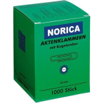 NORICA Bureauklemmen 1554468 24 mm Zilver 1000 stuk(s)