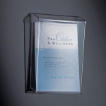 Sigel LH325 Folderhouder Acrylglas helder DIN A4 staand Aantal vakken 1 1 stuk(s) (b x h x d) 247 x 339 x 88 mm