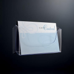 Sigel acrylic LH118 Folderhouder (wandmodel) Transparant DIN A4 liggend Aantal vakken 1 1 stuk(s) (b x h x d) 330 x 172 x 55 mm