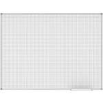 Maul Whiteboard standard (b x h) 1200 mm x 900 mm kunststofgecoat Incl. opbergbakje, Horizontaal- of verticaalformaat - Gris