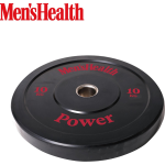 Men's Health Bumper Plate - Halterschijf - 50 mm - 10 kg - Zwart