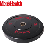 Men's Health Bumper Plate - Halterschijf - 50 mm - 25 kg - Zwart