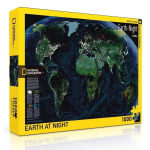 New York Puzzle Company - The Earth At Night 1000-delige Puzzel