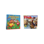Hasbro Spellenset - Bordspel - 2 Stuks - Jakkiebak! Kippenkak! & Risk Junior