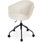 Nolon Nout bureaustoel met armleuningen - zwart onderstel - Beige