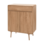 Gazzda Fawn cabinet houten opbergkast naturel - 90 x 110 cm - Bruin