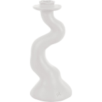 Present Time - Candleholder Organic Swirl medium polyresin white