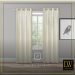 LW Collection Kant en klaar gordijnen wit 290x270cm