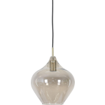 Light & Living Hanglamp Rakel - Antiek Brons/Smoke - Ø27x29,5 cm - Grijs