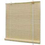 vidaXL Rolgordijn 150x220 cm bamboe natuurlijk - Beige