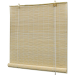 vidaXL Rolgordijn Bamboe 140 x 160 cm (Naturel) - Beige