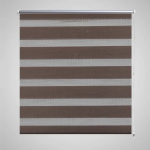 vidaXL Duo Rolgordijn 70x120cm Koffie - Marron