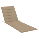 vidaXL Ligbedkussen 200x60x3 cm stof - Beige