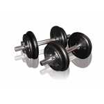 Toorx Fitness Dumbbellset Gietijzer - 2 x 10 kg (20 kg) - Zwart