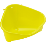 Gebr. de Boon Moderna plastic knaagdier-/kittentoilet met haak yellow
