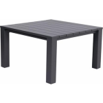Garden Impressions Cube Lounge dining tafel 120x120xH68 cm carbon black - Grijs