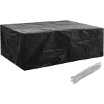 vidaXL Tuinmeubelhoes met 8 oogjes 242x162x100 cm - Negro