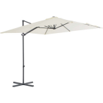 vidaXL Zweefparasol met stalen paal 250x250 cm zandkleurig - Beige