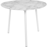 Leitmotiv - Bijzettafel Ovoid - Wit - 67x60x42 cm