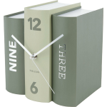 Karlsson - Tafelklok Book Paper - 20x15x20cm - Groen