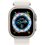 Apple Watch Ultra 49 Mm White/ocean Band - Zwart