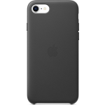 Apple iPhone SE 2020 Leather Back Cover - Negro