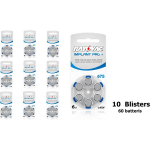 RAYOVAC 60 Stuks (10 Blisters A 6st) - 675 Implant Pro+ Gehoorapparaat Batterijen