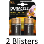 Duracell 4 Stuks (2 Blisters A 2 St) Plus Power D Batterijen