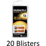 Duracell 120 Stuks (20 Blisters A 6 St) Batterij Da13 Hearing Aid