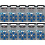 RAYOVAC Extra Hoorbatterijen 675 Blauw 60 Pack