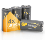 GP Lithium Cr123a Batterij - 4 Stuks
